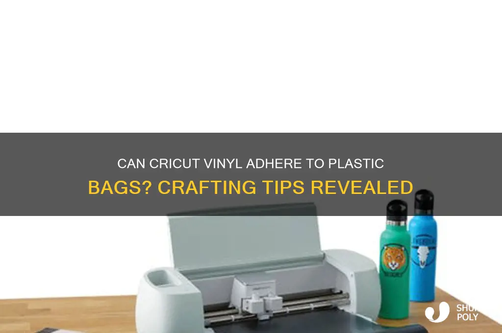 will cricut vinyl stick to plastic bags