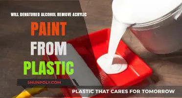 Can Denatured Alcohol Effectively Remove Acrylic Paint from Plastic Surfaces?