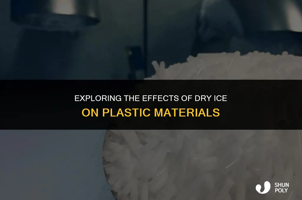 will dry ice melt plastic