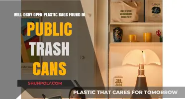 DSNY's Policy on Opening Plastic Bags in Public Trash Cans