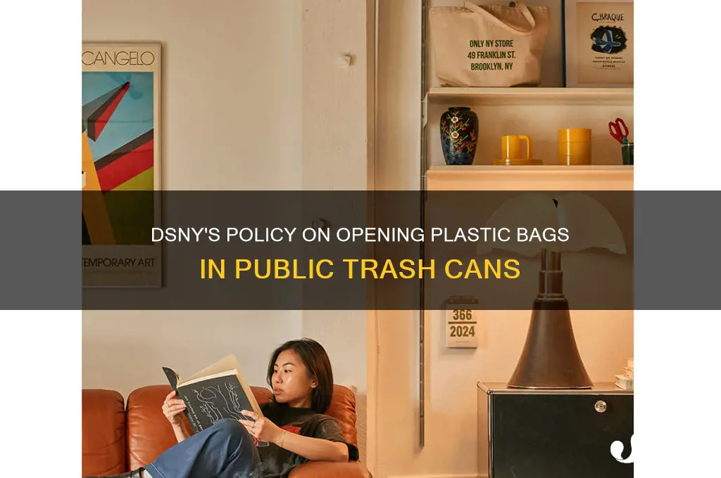 will dsny open plastic bags found in public trash cans