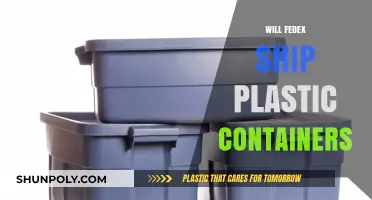 FedEx Shipping: Plastic Containers Allowed?