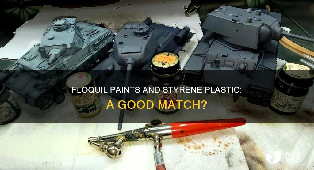 will floquil paints adhere to styrene plastic