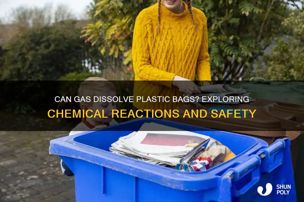 will gas dissolve a plastic bag