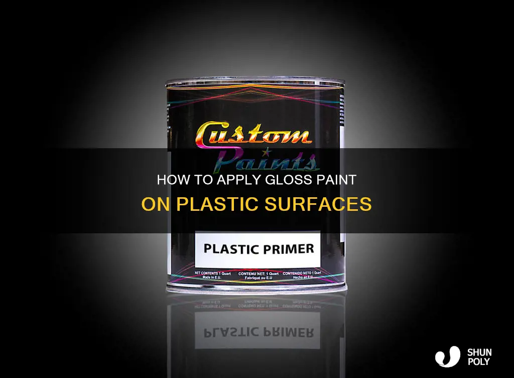 will gloss paint stick to plastic