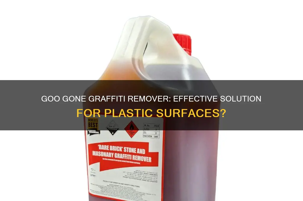 will goo gone graffiti remover work on plastic