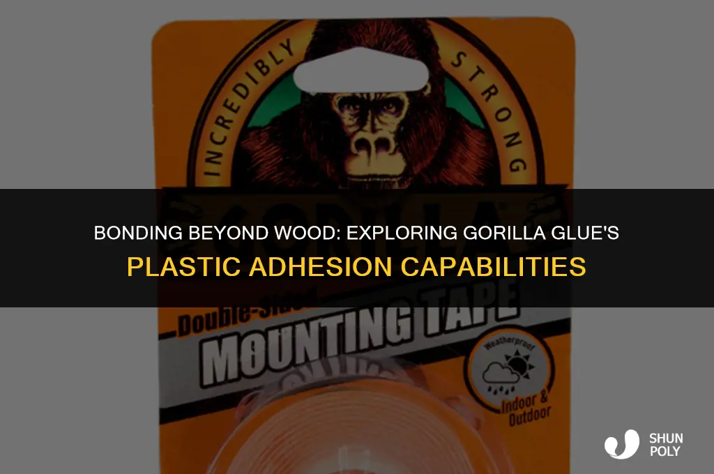 will gorilla wood glue work on plastic
