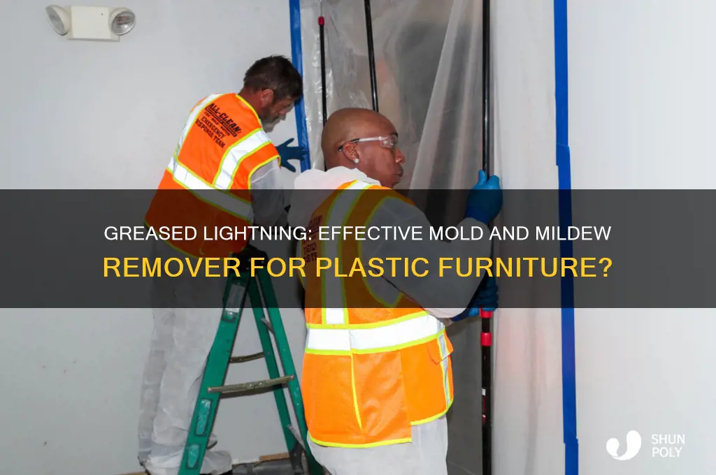 will greased lightning remove mold and mildew from plastic furniture