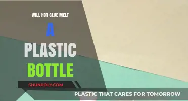 Can Hot Glue Safely Adhere Without Melting Plastic Bottles?