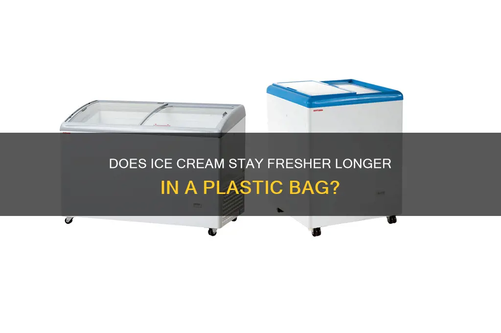 will ice cream last longer in a plastic bag