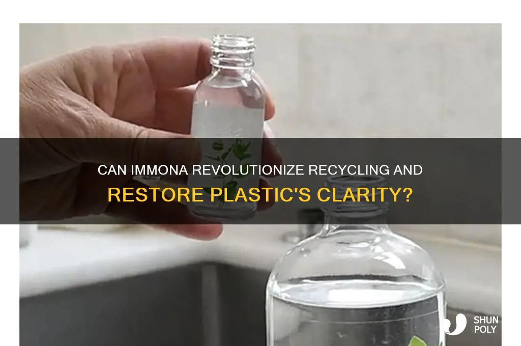 will immona make plastic clear again
