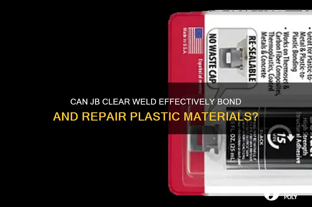 will jb clear weld work on plastic