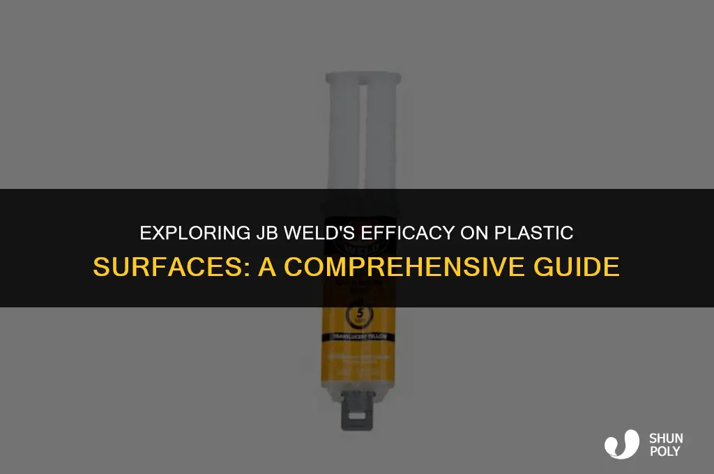 will jb weld work on plastic