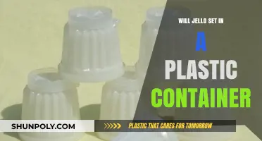 Can Jello Set in Plastic Containers?