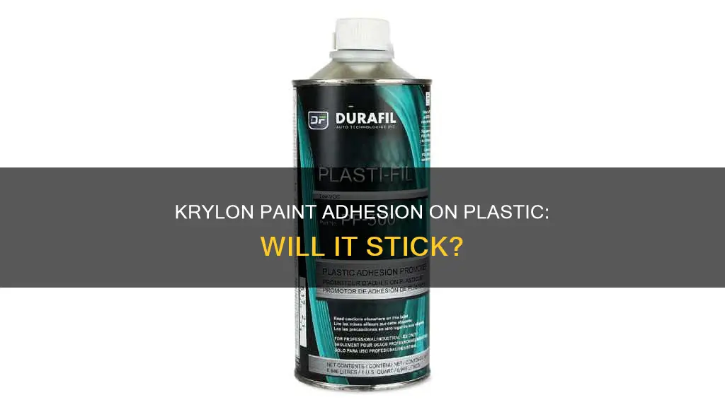 will krylon paint stick to plastic