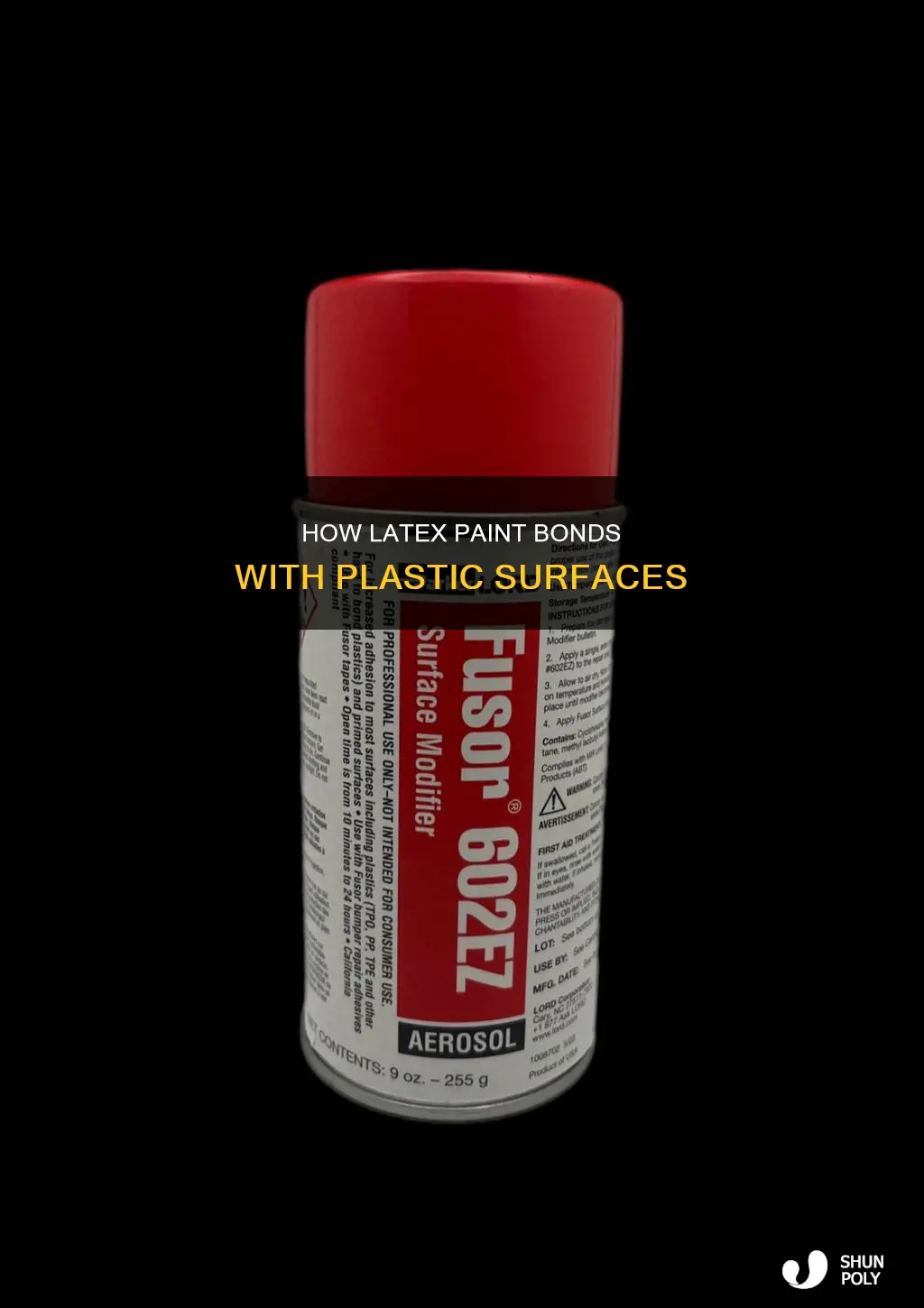 will latex paint bond to plastic