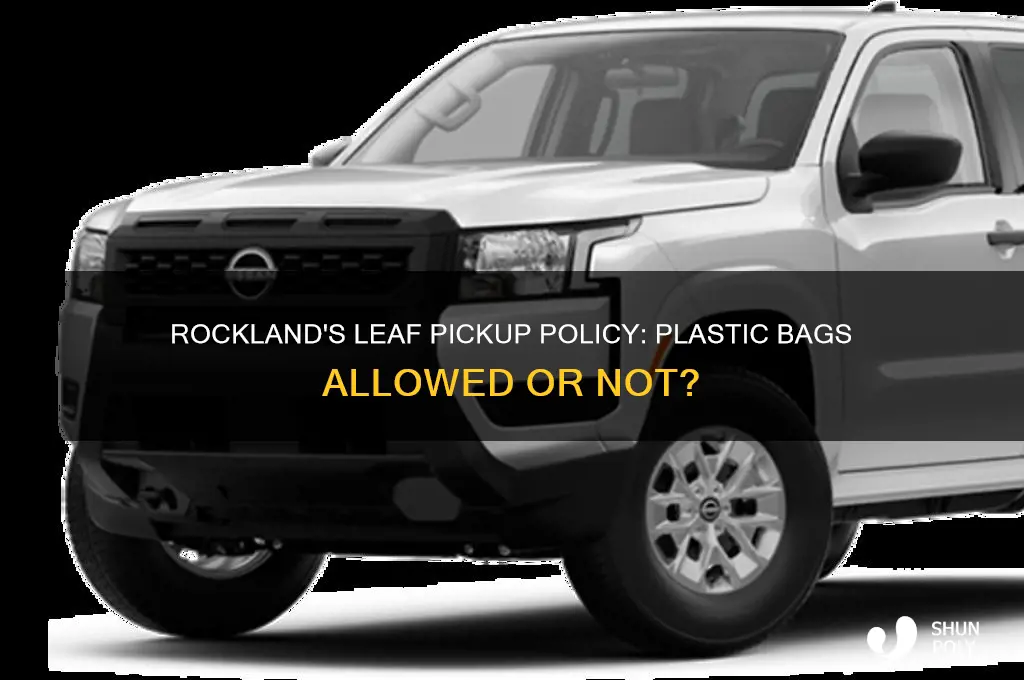 will leaves in plastic bags be picked up in rockland