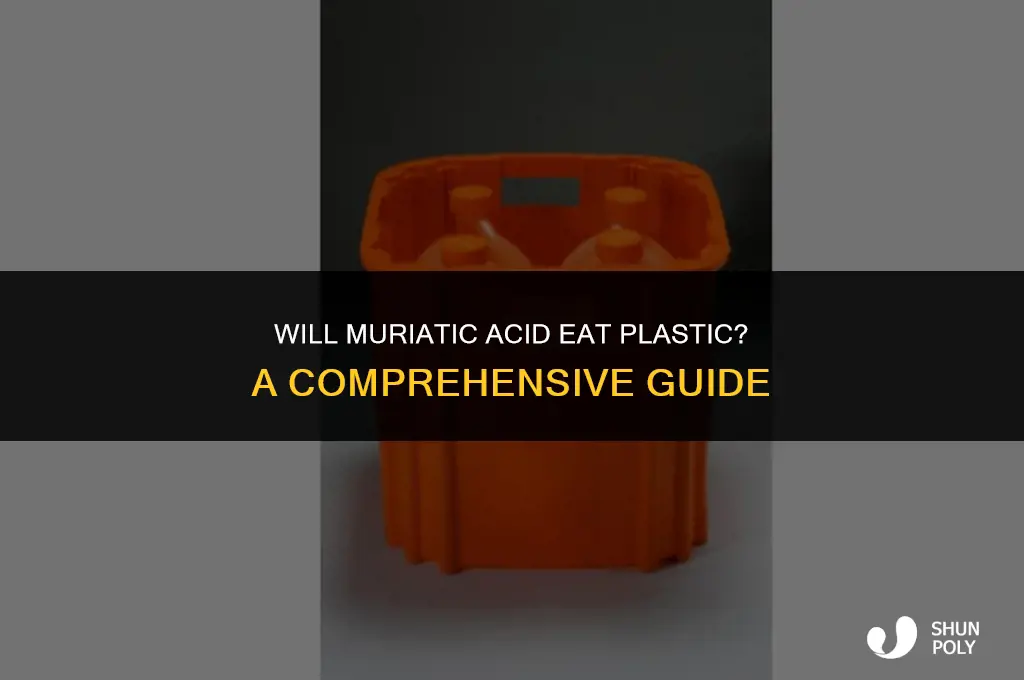 will muriatic acid eat plastic