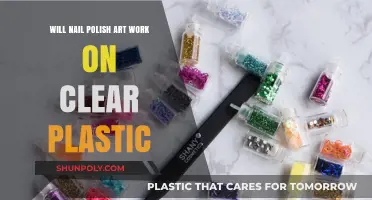 Can Nail Polish Art Adhere and Shine on Clear Plastic Surfaces?