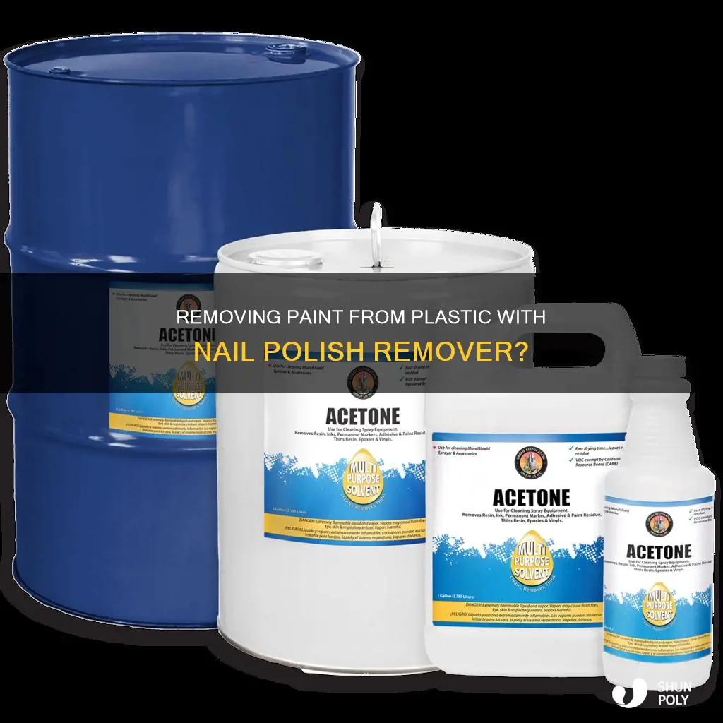 will nail polish remover remove paint from plastic
