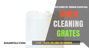 Can Oven Cleaner Damage Plastic Bags When Cleaning Grates?