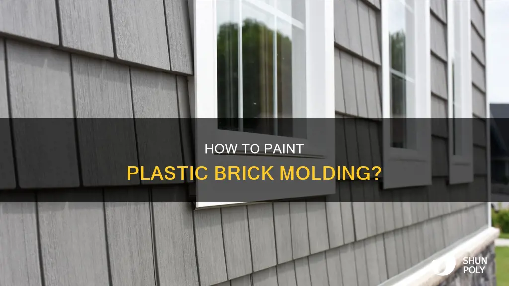 will paint adhere to plastic brick molding