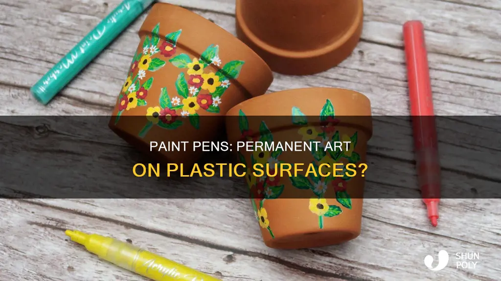 will paint pens stay on plastic