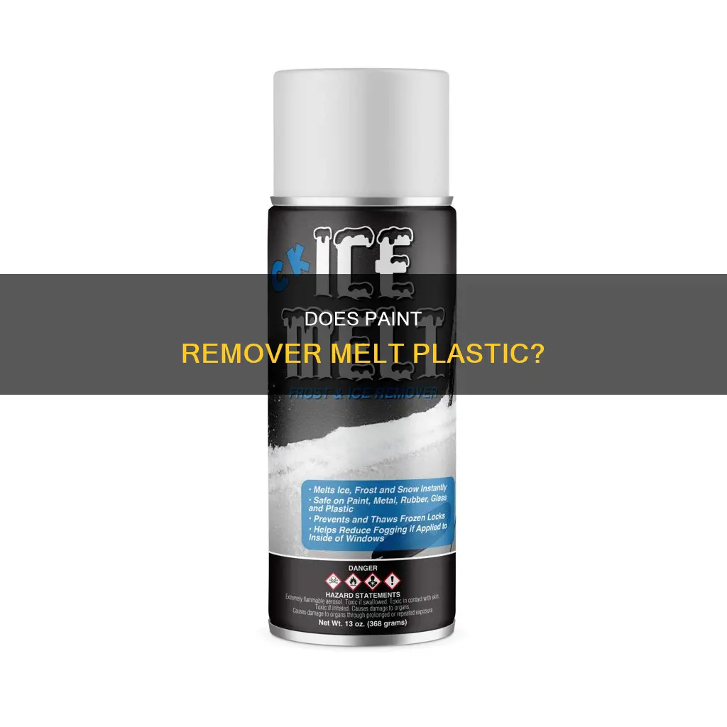 will paint remover melt plastic