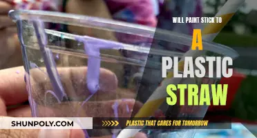 Does Paint Adhere to Plastic Straws?