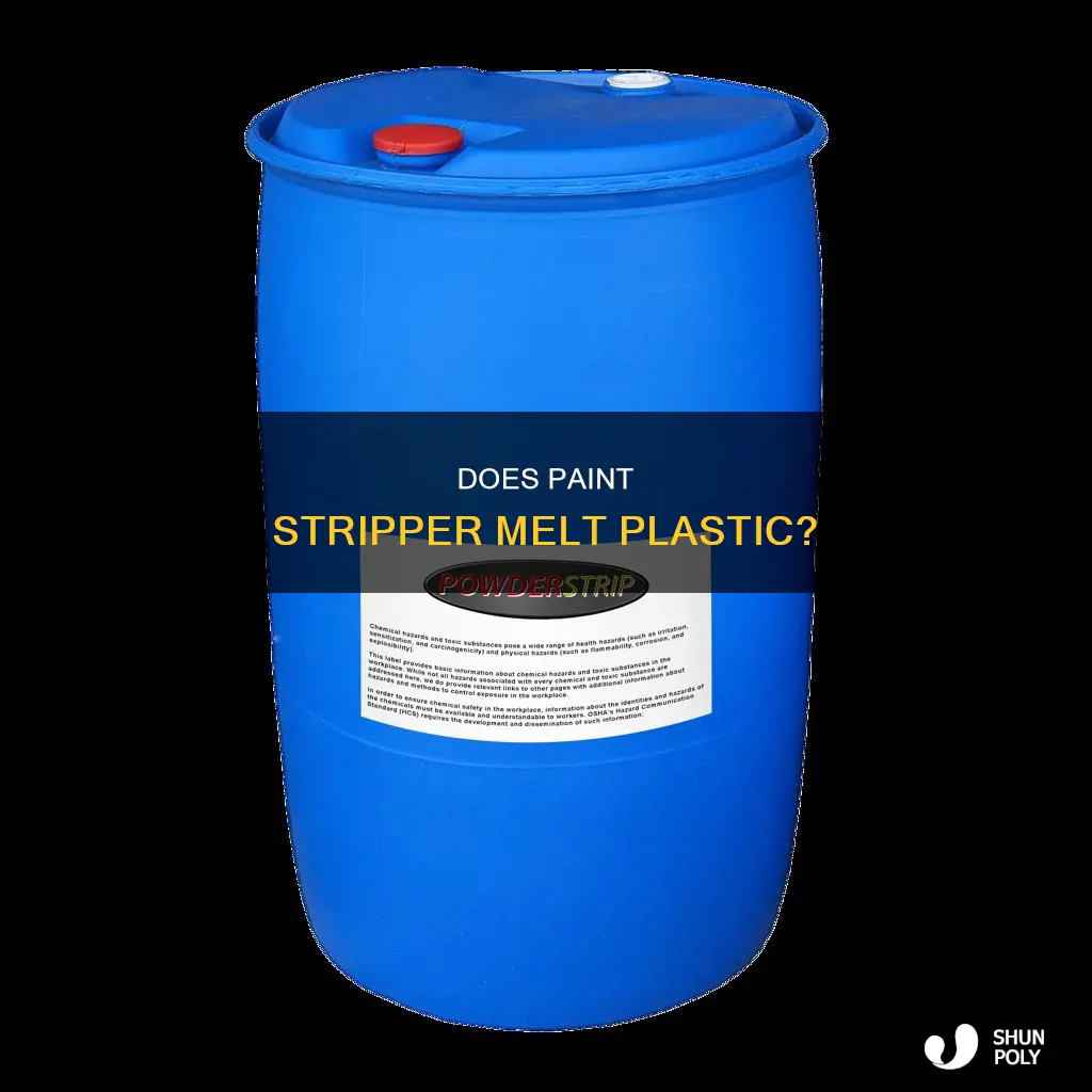 will paint stipper melt plastic