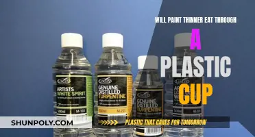Thinner Safety: Plastic Cups and Paint Thinner
