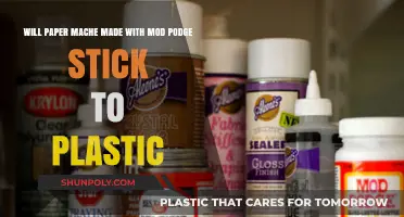 Does Mod Podge Paper Mache Adhere Well to Plastic Surfaces?