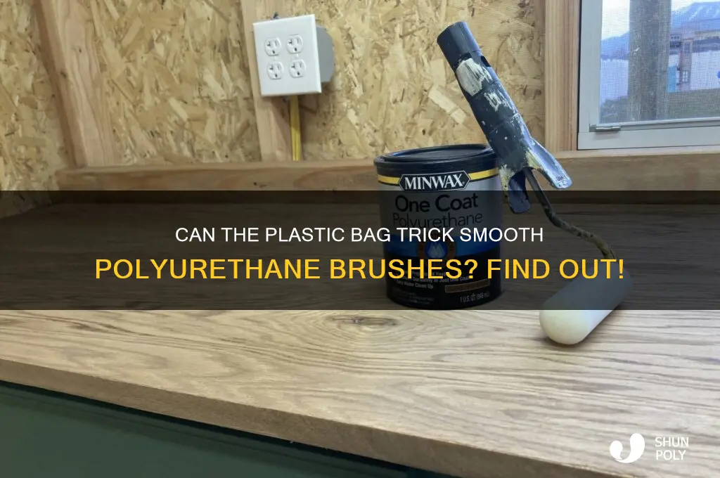 will plastic bag trick work on brush with polyurethane
