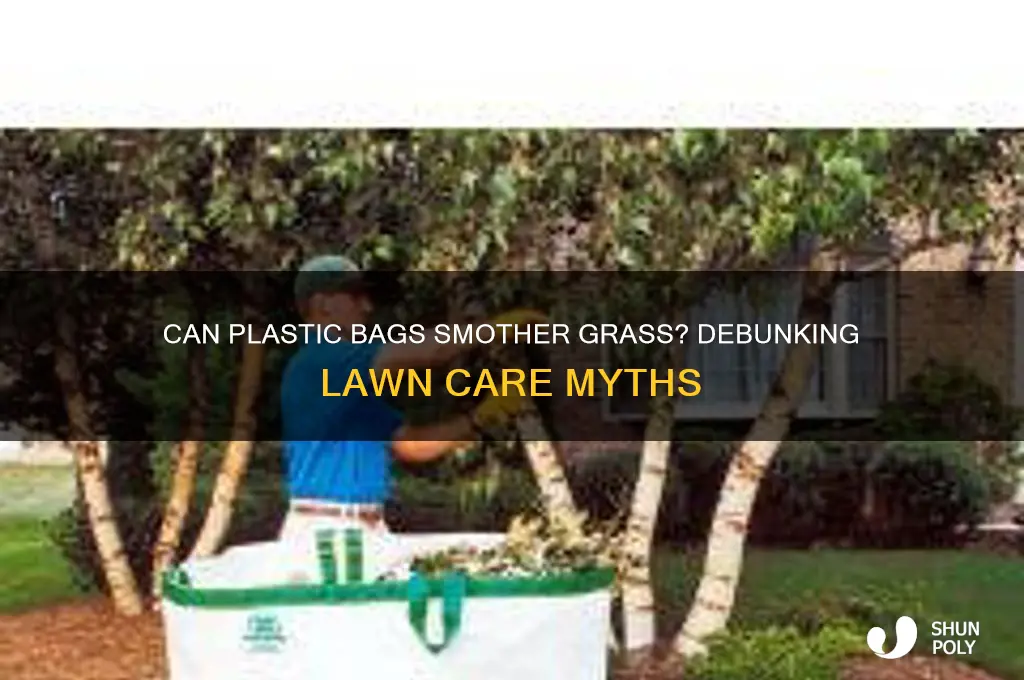 will plastic bags kill grass