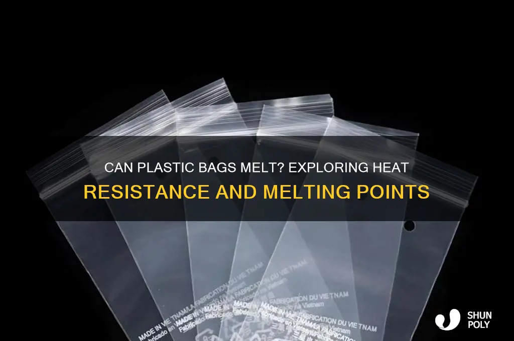 will plastic bags melt if you heat them