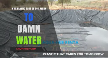 Can Plastic Bags of Soil Effectively Block Water Flow?