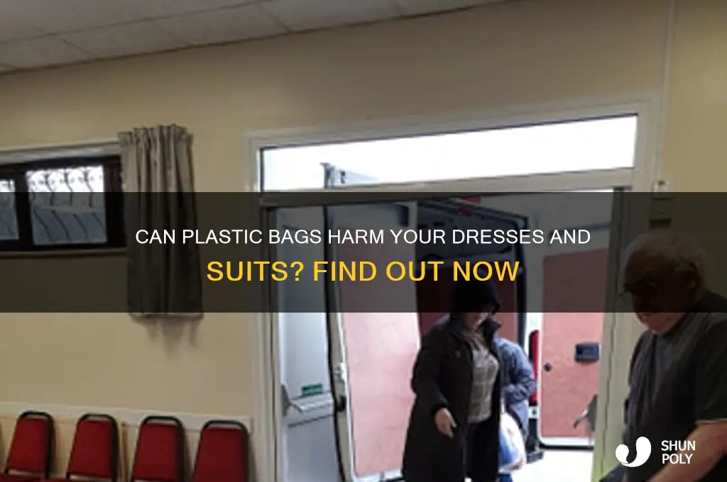 will plastic bags on dress and suit damage them