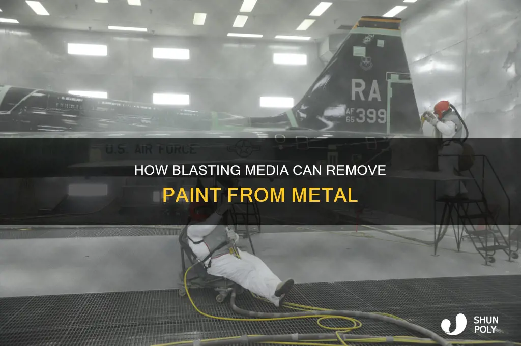will plastic blasting media clean paint off metal