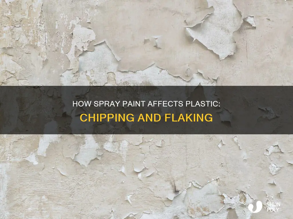will plastic chip if you spray paint it