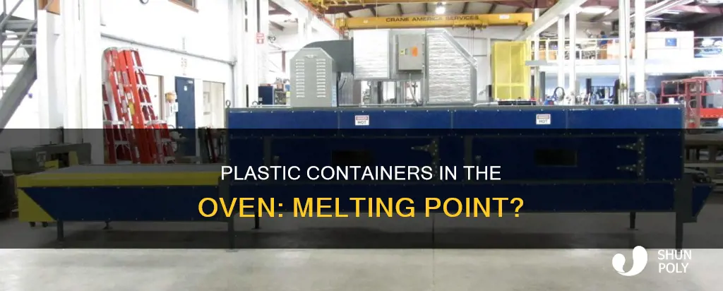 will plastic container melt in oven