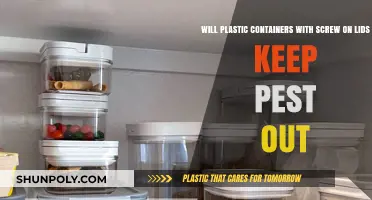 Plastic Containers: Pest-Proof with Screw Lids?