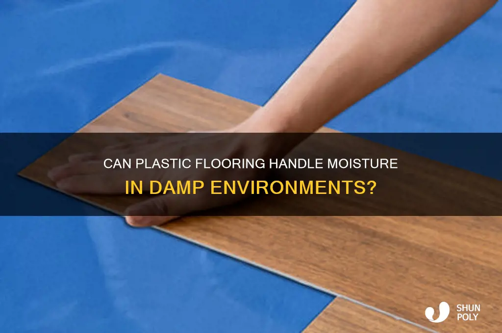 will plastic flloring get medow in damp places underit
