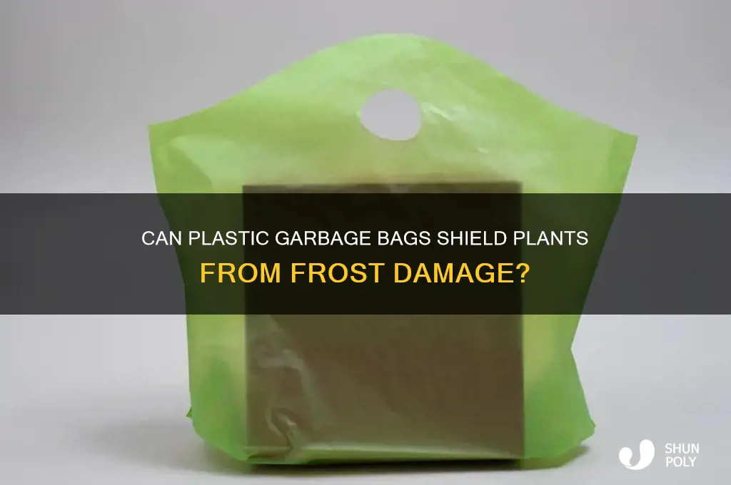 will plastic garbage bags protect plants from frost
