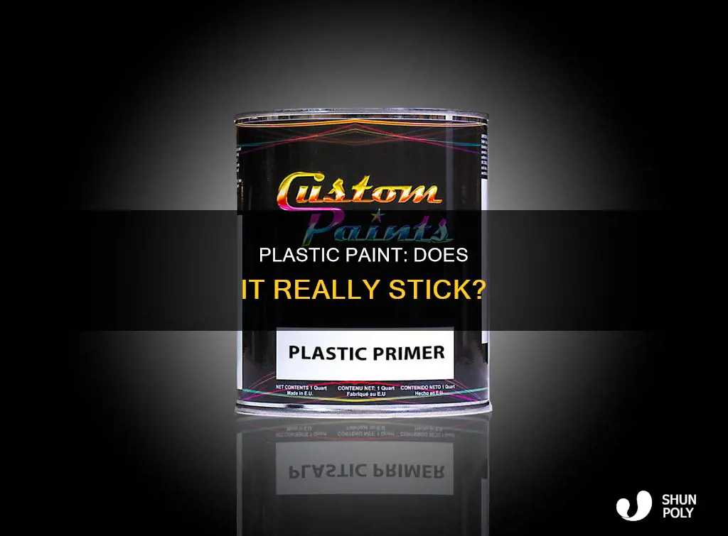 will plastic paint really stick