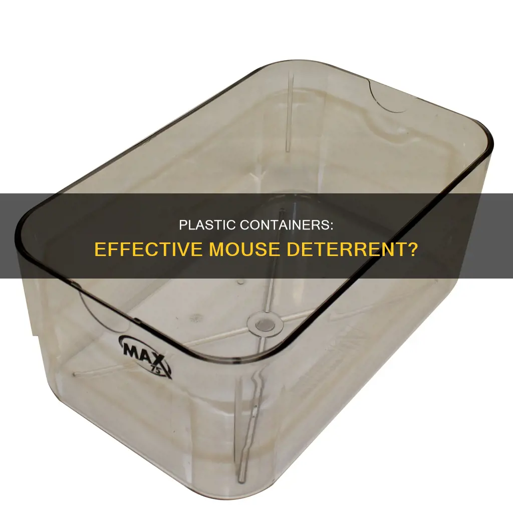 will plastics containers keep out mice