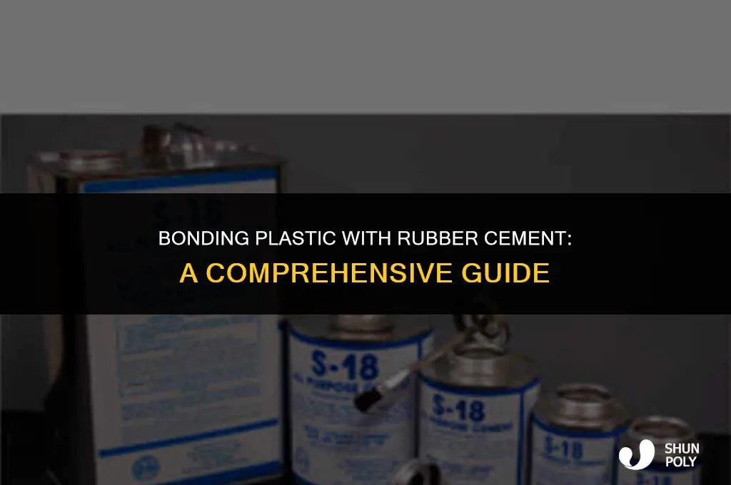 will rubber cement work on plastic