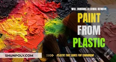 Removing Paint from Plastic Using Rubbing Alcohol