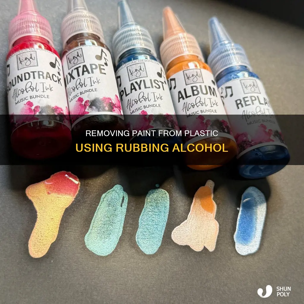 will rubbing alcohol remove paint from plastic