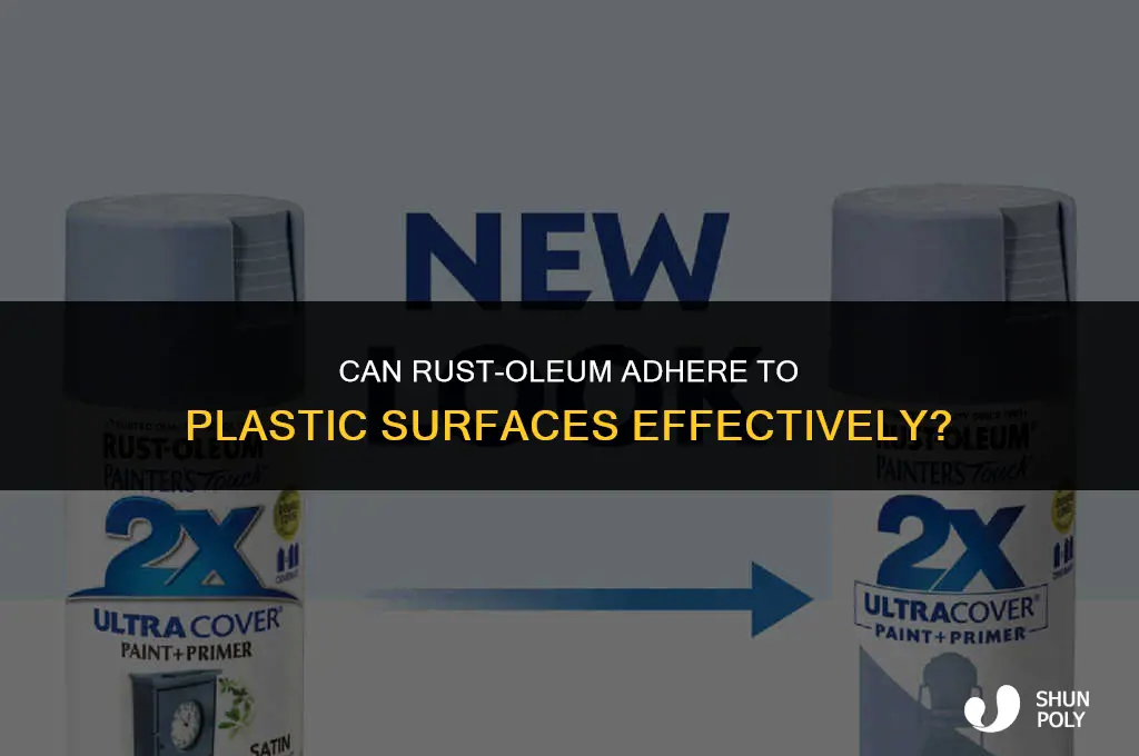 will rustoleum stick to plastic