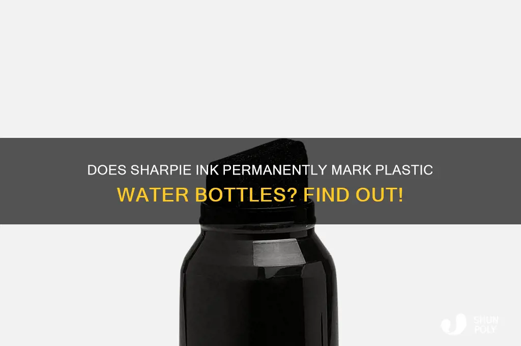 will sharpie stay on plastic water bottle